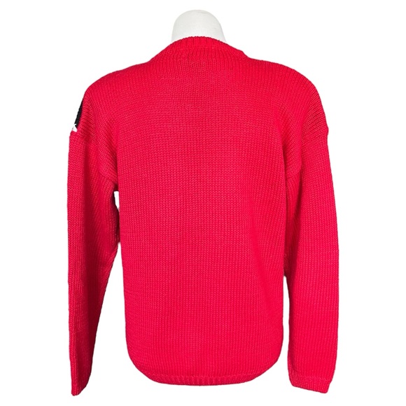 Vintage Red Christmas Cardigan Festive Holiday Patterns Women’s Medium - Picture 2 of 7